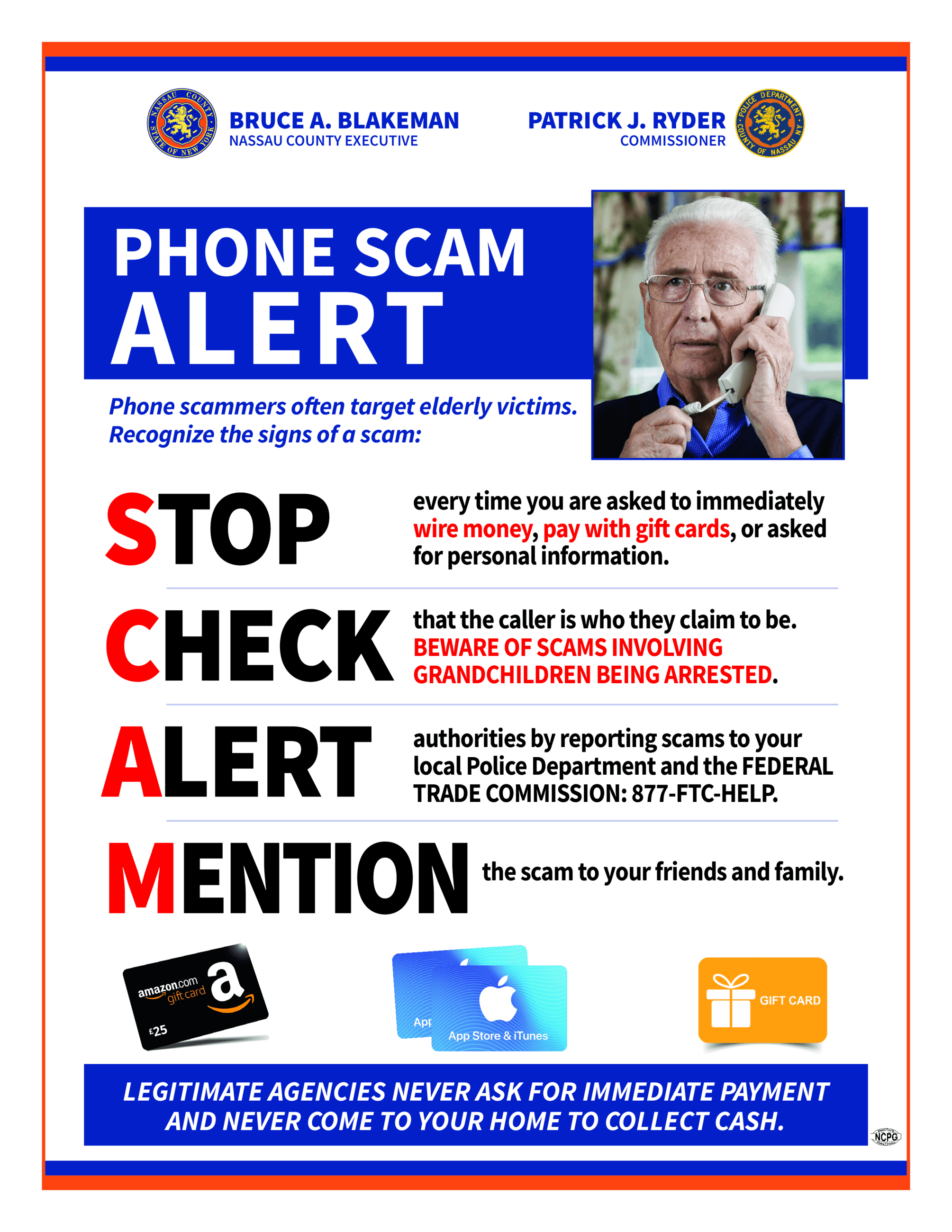 NCPD Phone Scam Alert 2022